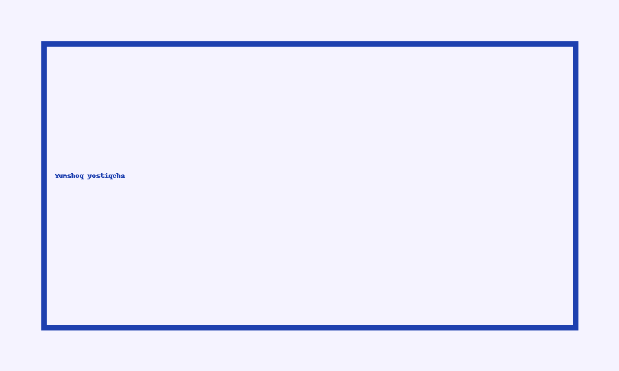 Yumshoq o‘tirish yostiqchasi